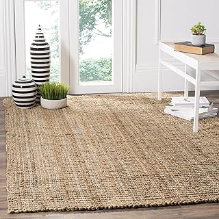 SAFAVIEH Area Rug 5x8 - Natural Fiber Collection - Natural Brown, Handma...