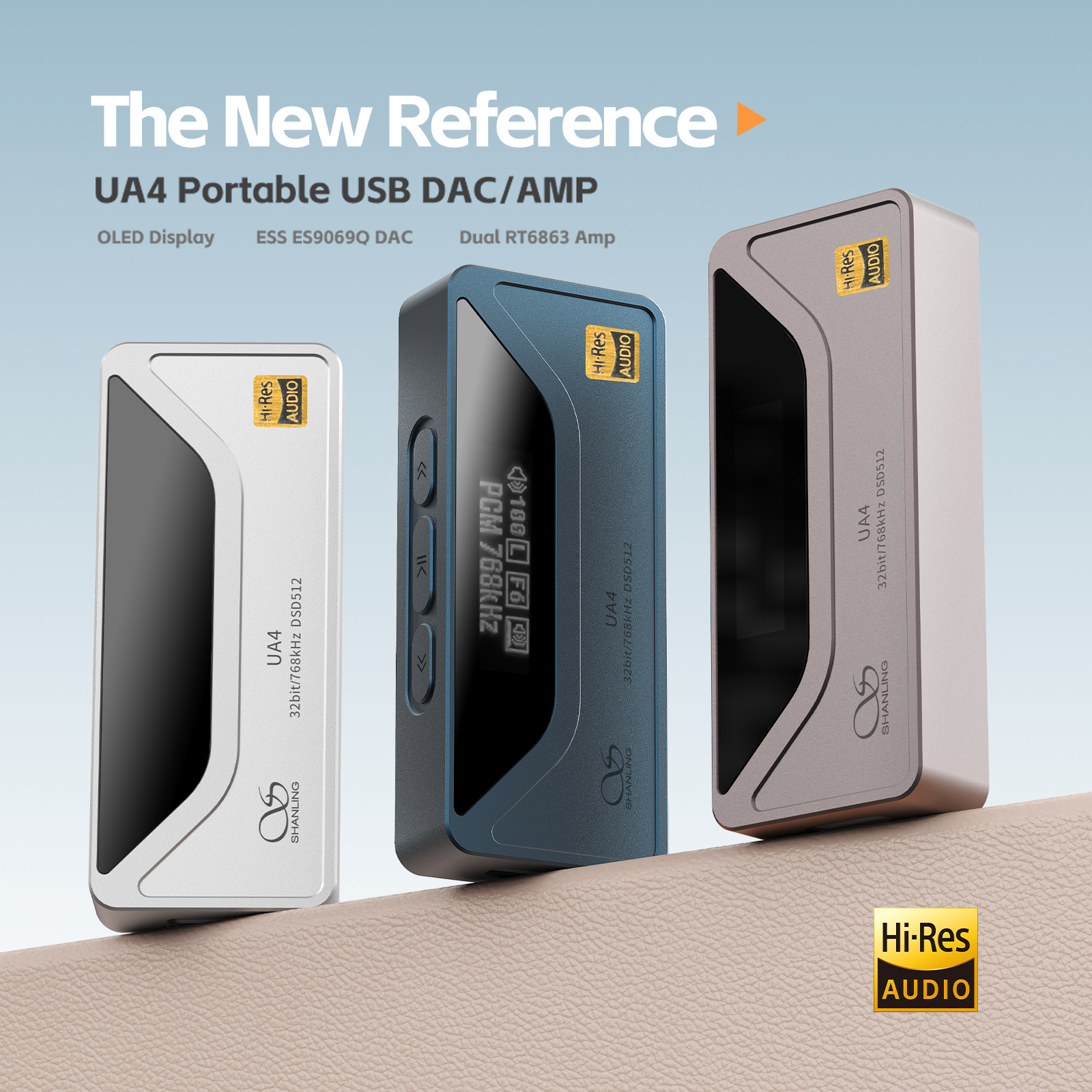 SHANLING UA4 Portable USB DAC/AMP Headphone Amplifier