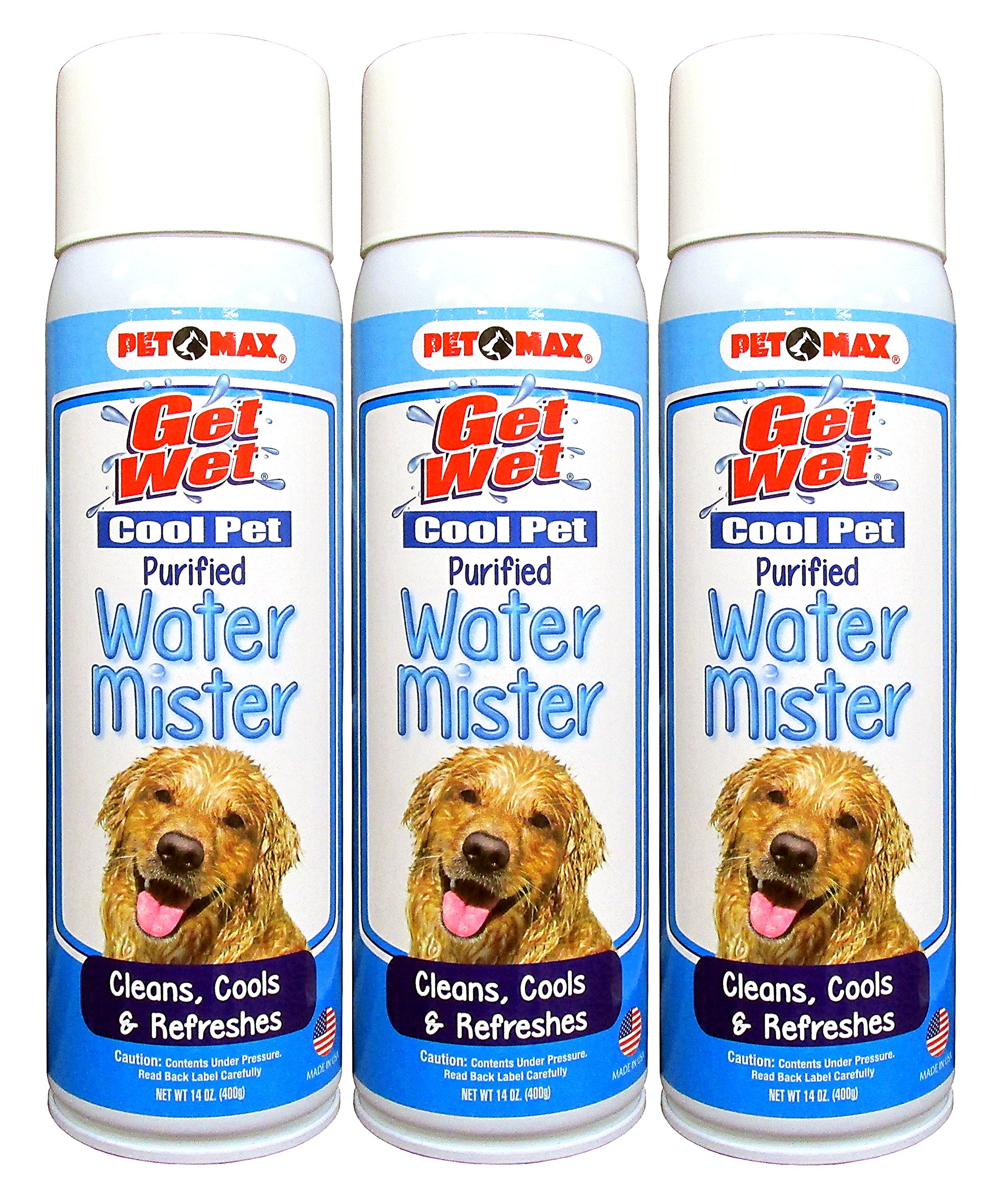 Pet Max Cool Pet Purified Water Mister (Three 14oz Can Pack)