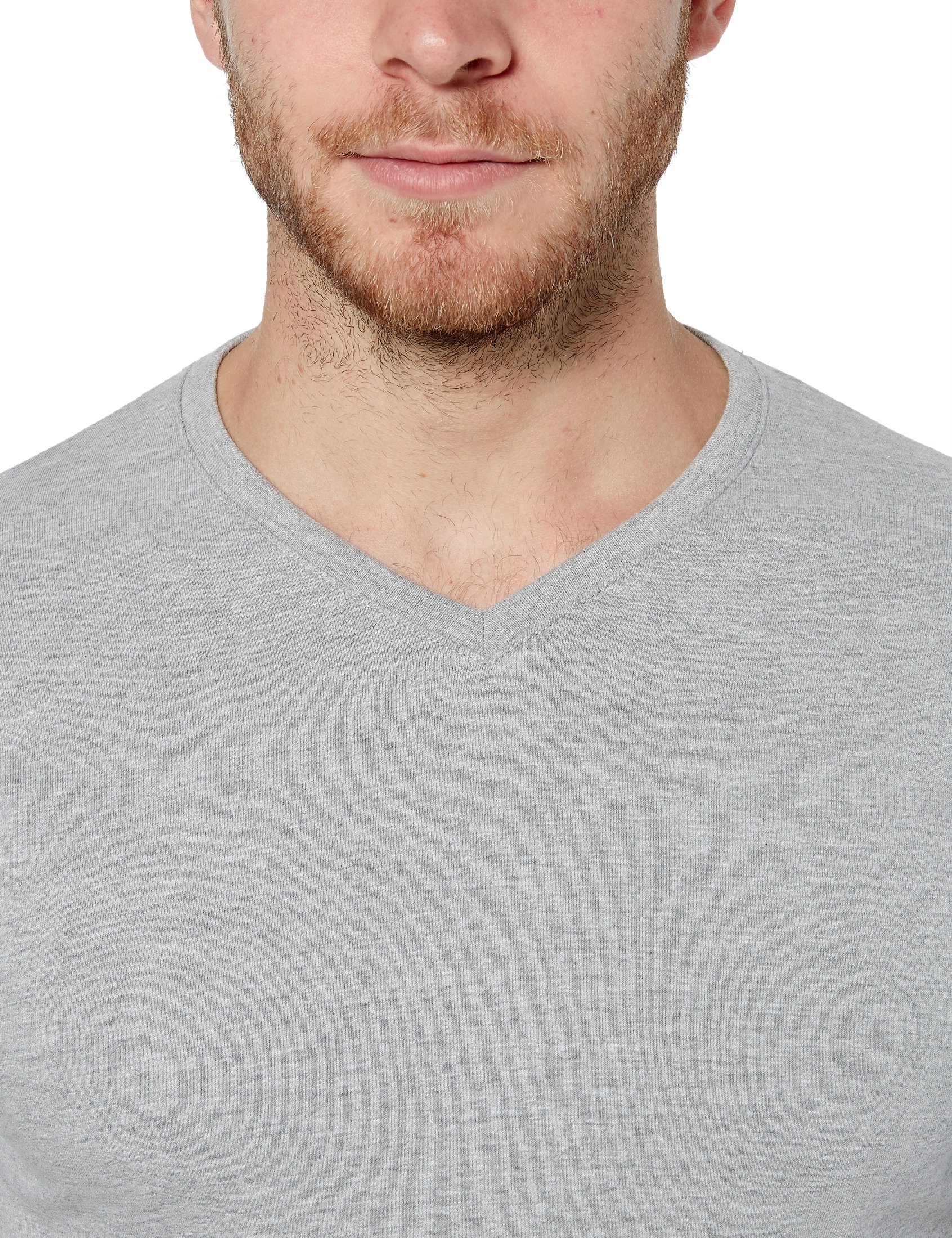 Lower East Basic T-Shirts mit V-Ausschnitt für Herren 3er I 5er I 10er Pack aus 100% Baumwolle in vielen Farben