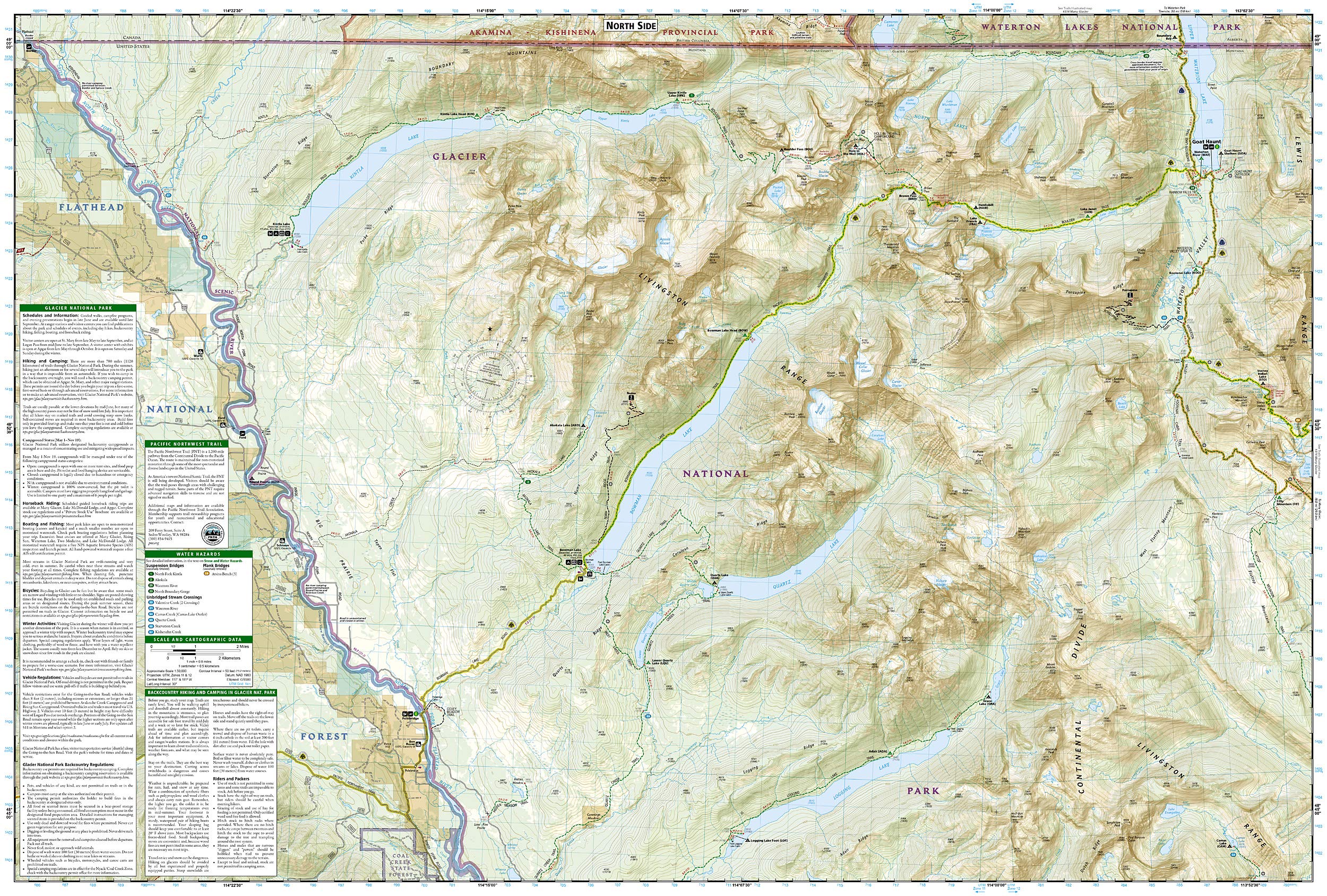 North Fork: Glacier National Park Map (National Geographic Trails Illustrated Map, 313) - Image 5