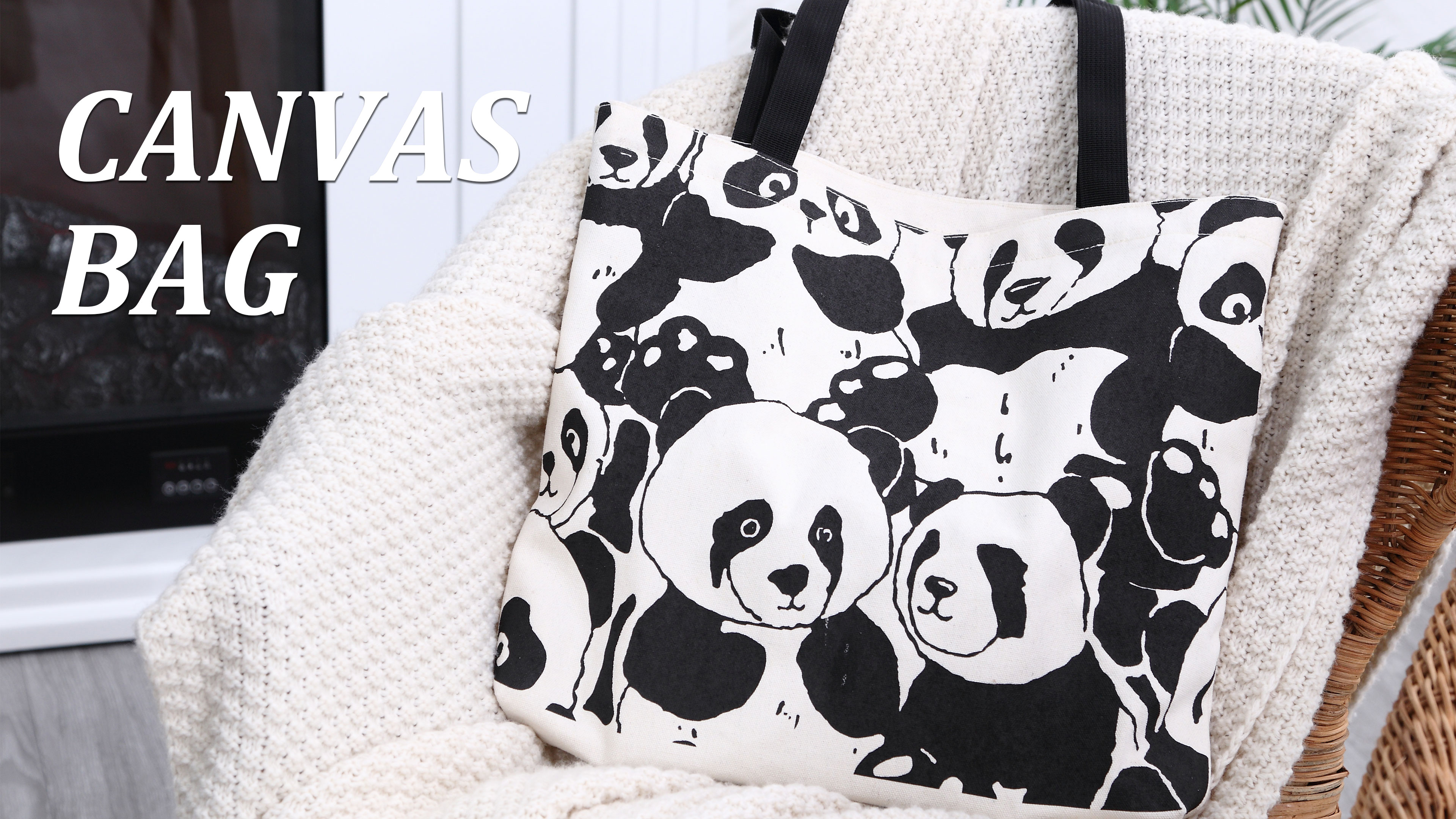 Bolso Tote de Lona con Cierre para Mujer miniatura 7