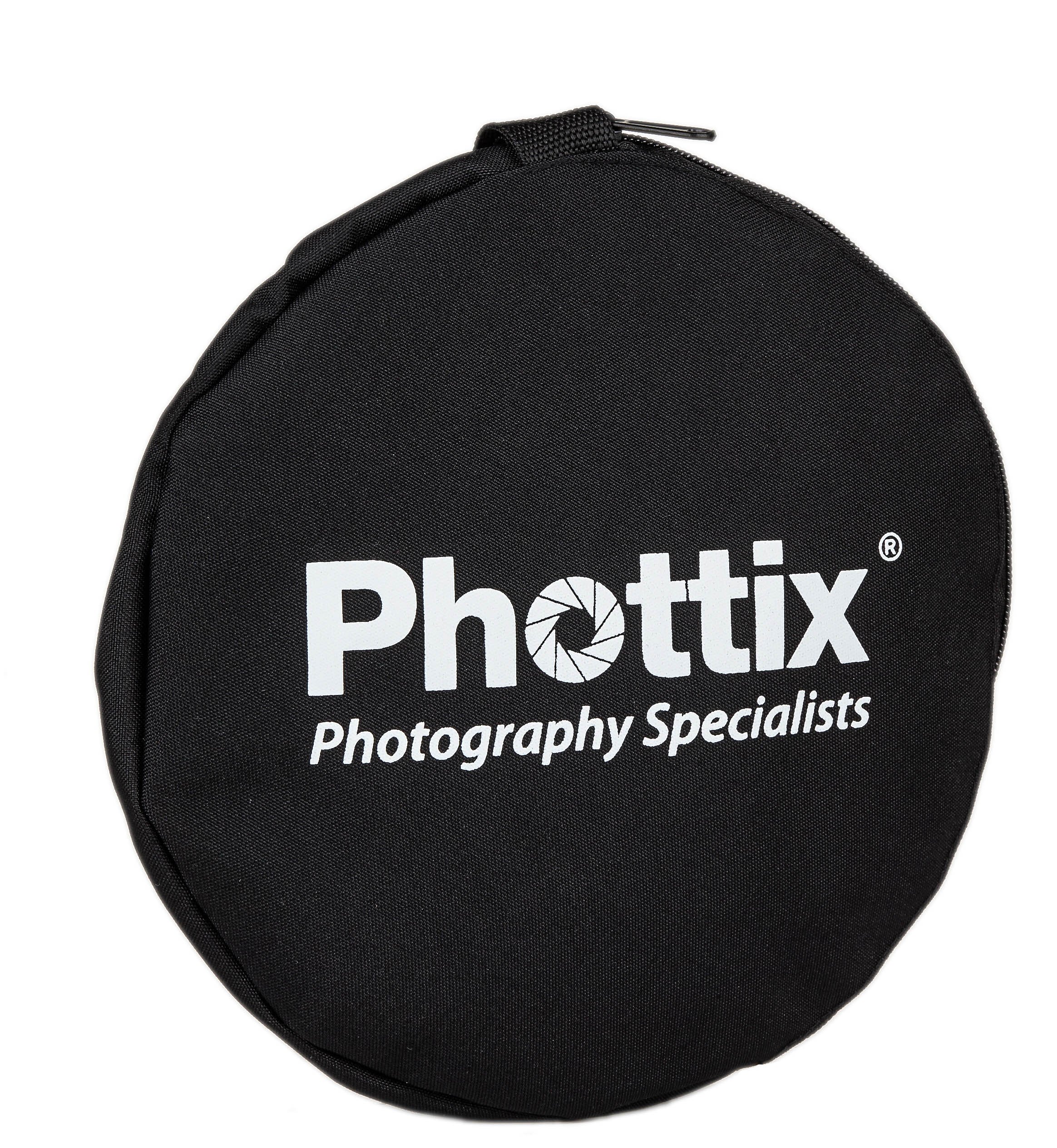 Phottix - Riflettore 5 in 1, 120 cm, con manici, qualità premium