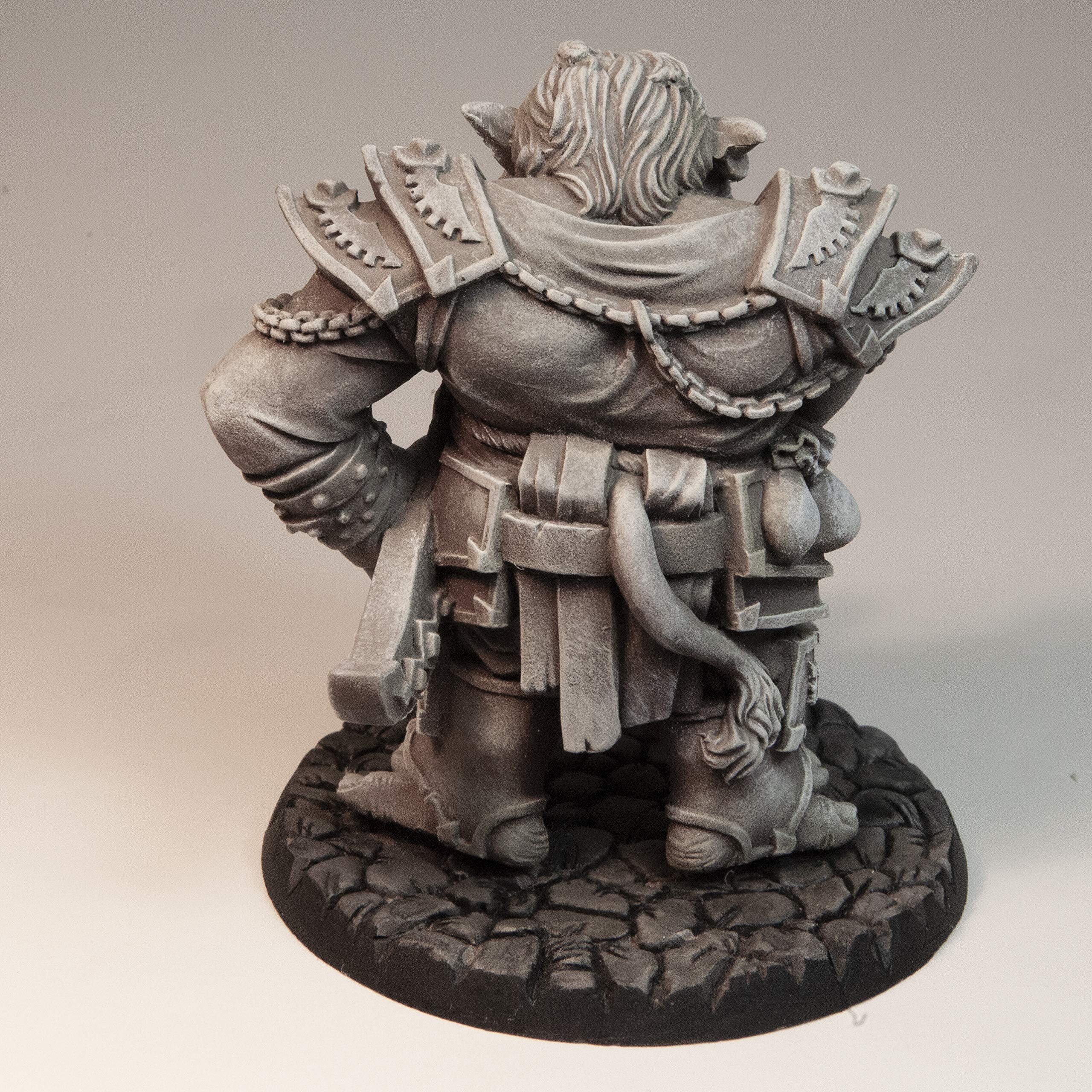 Stonehaven Miniatures Figura in miniatura del capitano dei Troll, 100% resina di uretano, altezza 67 mm, (per giochi di guerra da tavolo in scala 28 mm), prodotto negli Stati Uniti