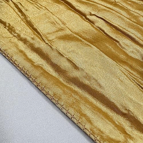 Miniatura 3 de YOUR CHAIR COVERS - Bandas de silla de tafetán arrugadas doradas (paquete de 10), bandas para sillas para bodas, eventos, hoteles y servicios de