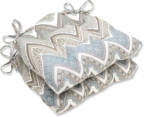 Pillow Perfect Indoor Cottage - Almohadillas minerales para silla, 2 unidades (paquete de 1), color azul