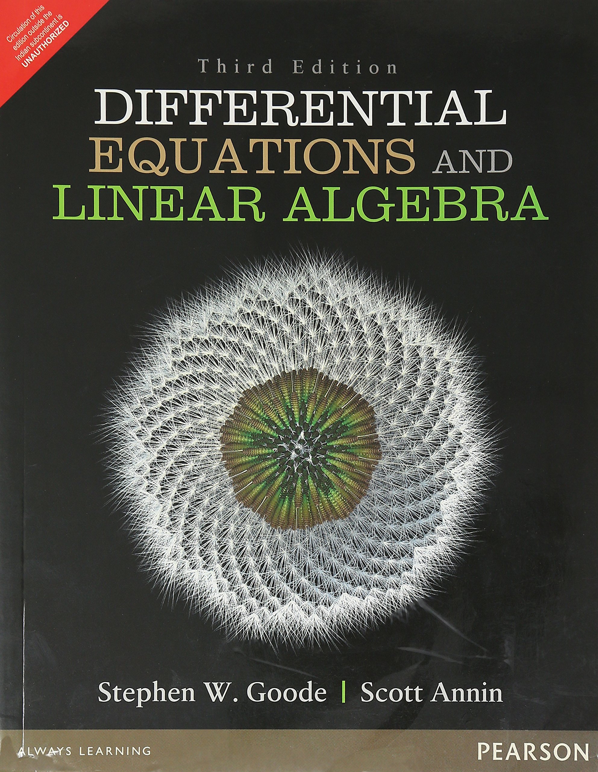DIFFERENTIAL EQUATIONS AND LINEAR ALGEBRA, 3 ED Paperback – 1 January 2016