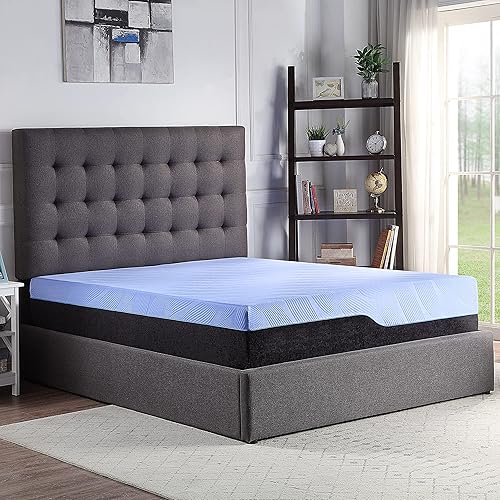 Refresh 12 inch Hybrid Cooling Fast Responding Latex Foam and Coil Adult Mattress, Cal King Size