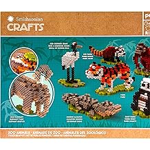 Perler Smithsonian 3-D Zoo Animals Kids Crafts, Pattern Sizes Vary, Multicolor 4004