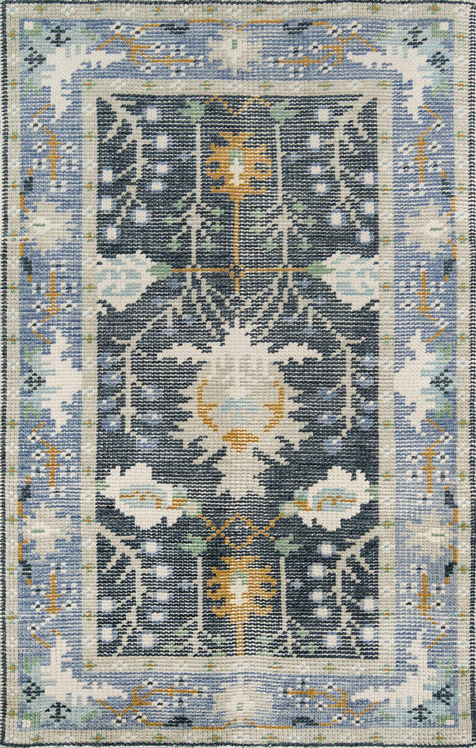 Momeni Ophelia Traditional Hand Knotted Aqua Area Rug 3'6" X 5'6" (OPH-3)