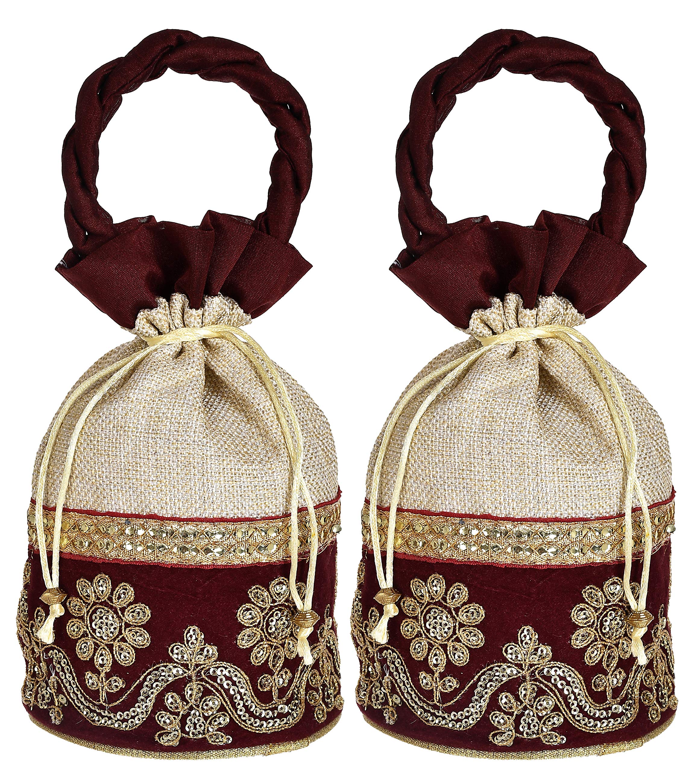 See full amazon price history chart for Kuber Industries Embroidered Potli Bags for Ladies|Handbags for Women|Gifting Wristlets for Wedding|Pack of 2 (Maroon) Kuber Industries Embroidered Potli Bags for Ladies|Handbags for Women|Gifting Wristlets for Wedding|Pack of 2 (Maroon) (B0971DG87Z) Amazon Price History, Amazon Price Tracker