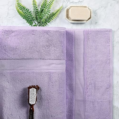 Vista 1038 de SUPERIOR - Juego de toallas de algodón egipcio de 28.22 oz/m², incluye 2 toallas de baño, 2 toallas de mano, 2 toallas para la cara, artículos