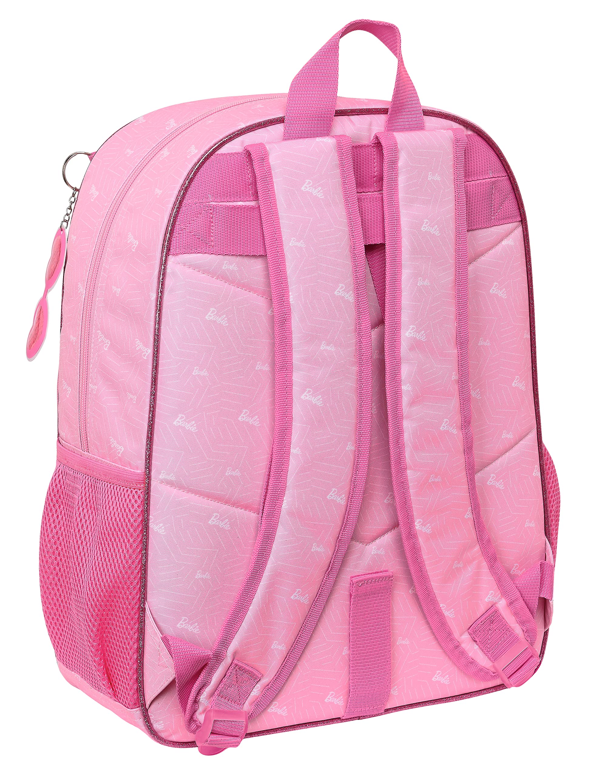 Safta BARBIE GIRL - Mochila Escolar Niño, Mochila Niño, Mochila Infantil, Adaptable a Carro, Ideal para Niños de 5 a 14 Años, Cómoda y Versátil, Calidad y Resistencia, 33x14x42 cm, Color Rosa
