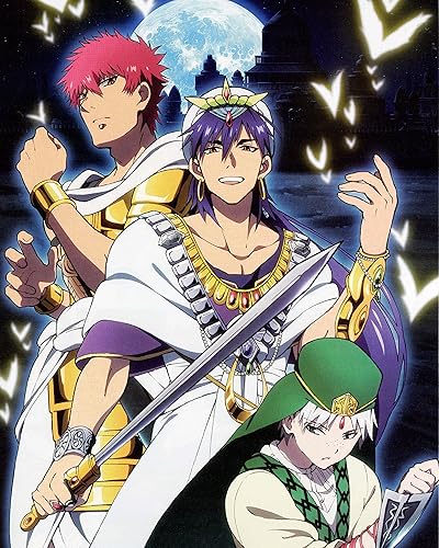 Laberinto Magos Magos Póster Promo Anime Sinbad K Big No Morgiana Japón Príncipe Alibaba Uta 16x20 Pulgadas