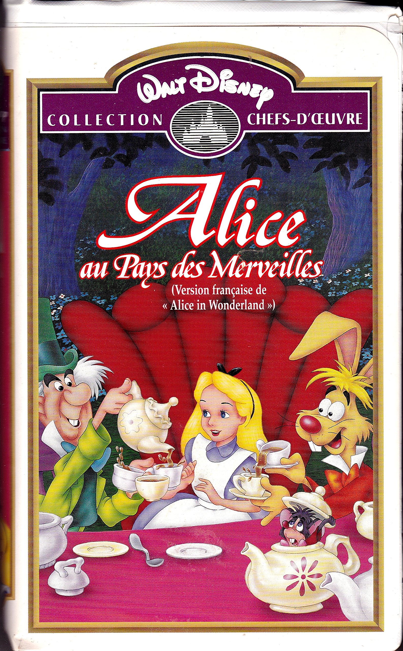 ALICE AU PAYS DES MERVEILLES, Collection Chefs-D'Oeuvre (FRENCH LANGUAGE WITH NO SUBTITLE) [VHS Tape]