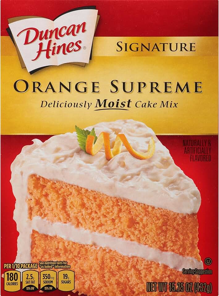 duncan hines orange cake mix
