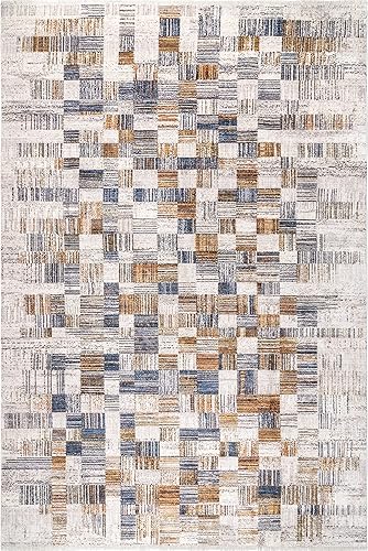 Miniatura 3 de nuLOOM Mindy - Alfombra contemporánea con flecos, 3 x 5 pies, color beige