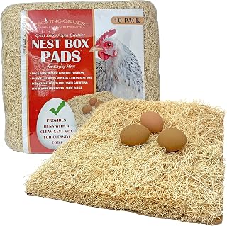 Nest Box Pads (10 Pack) - Made from Excelsior Wood Fibers