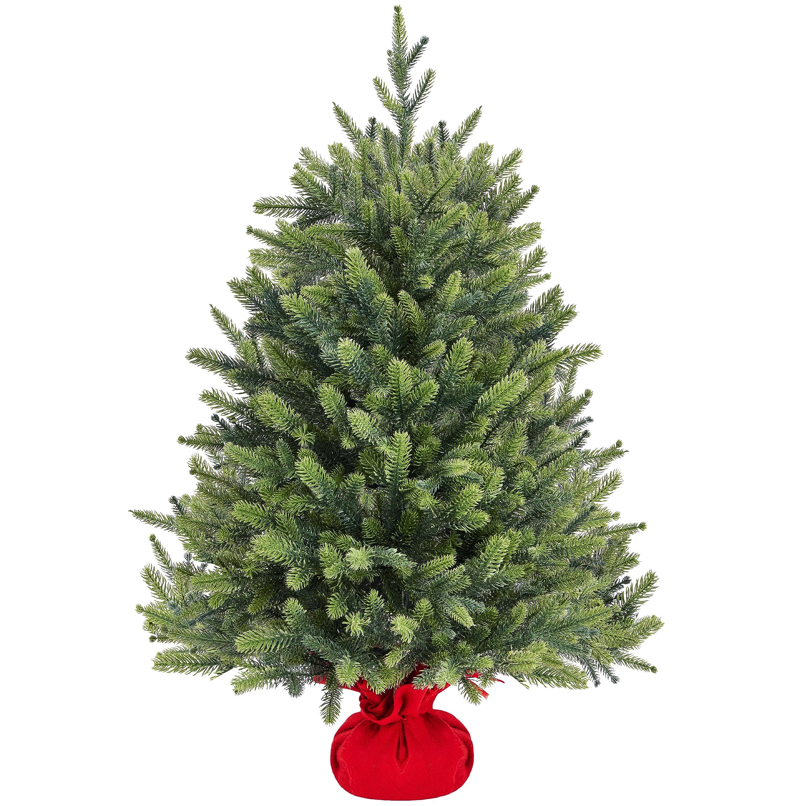 Yaheetech 3ft Mini Artificial Christmas Tree, Cement Base, Green, 1 Pack — image 1