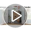 Tribesigns Shoe Cabinet with Doors, 7-Tier Shoe Storage Cabinet with Adjustable Shelves, Wooden Shoes Rack Shoe Storage Organizer for Entryway, Hallway, Closet, Living Room, Rustic Brown