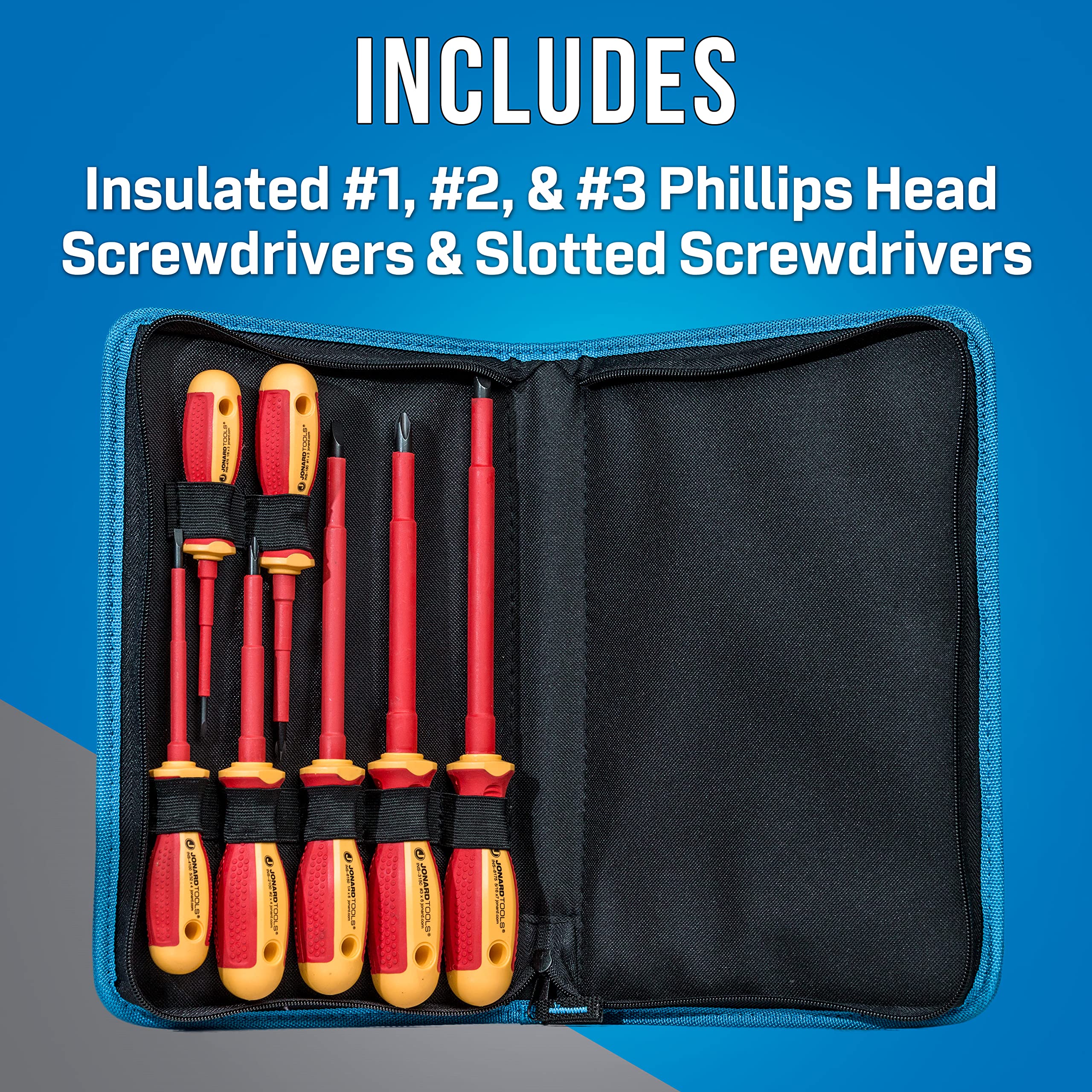 Amazon.com: Jonard Tools TK-70INS 7 Piece Insulated Screwdriver