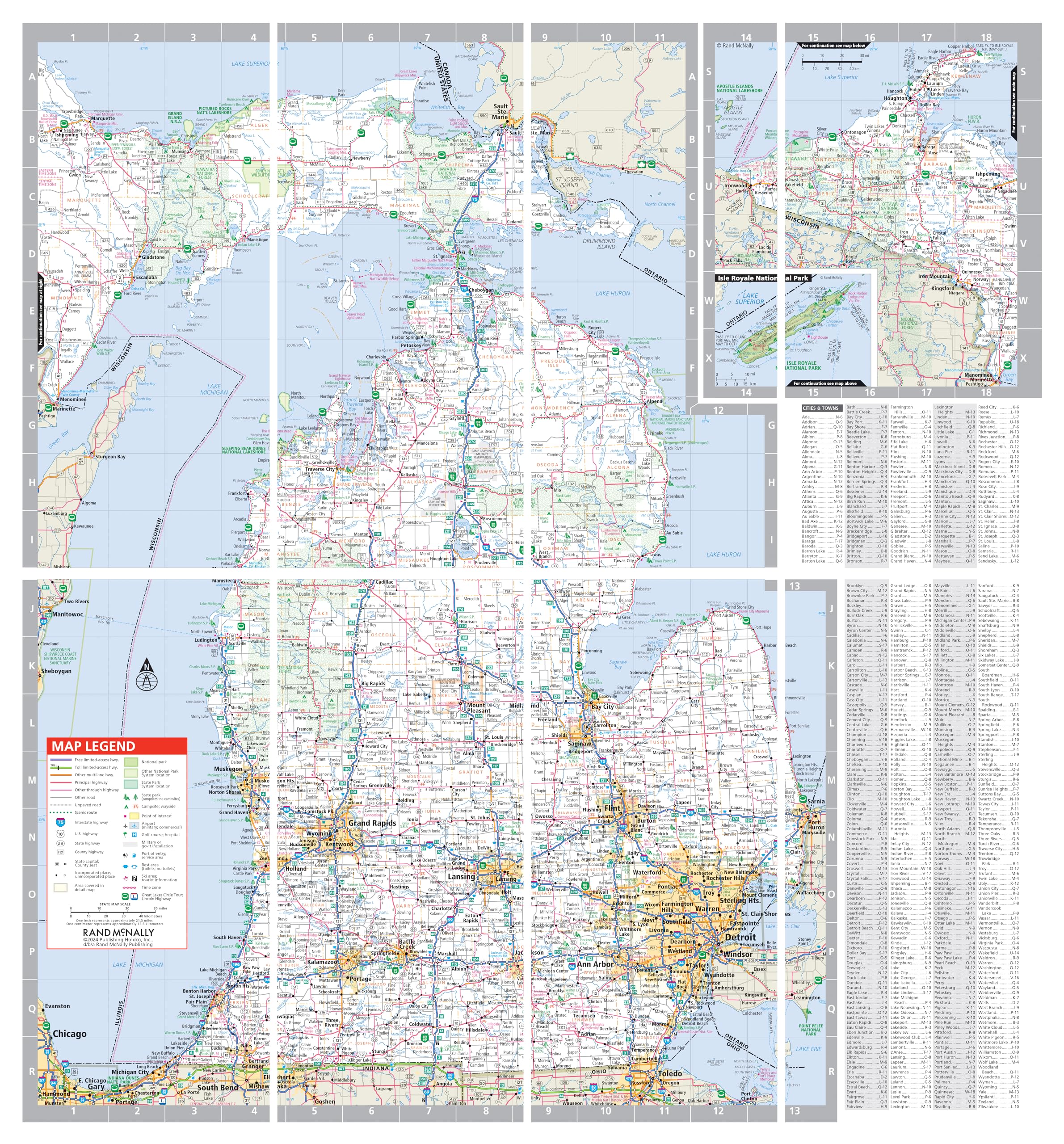 Rand McNally Easy to Fold: Michigan Laminated Map - Image 3