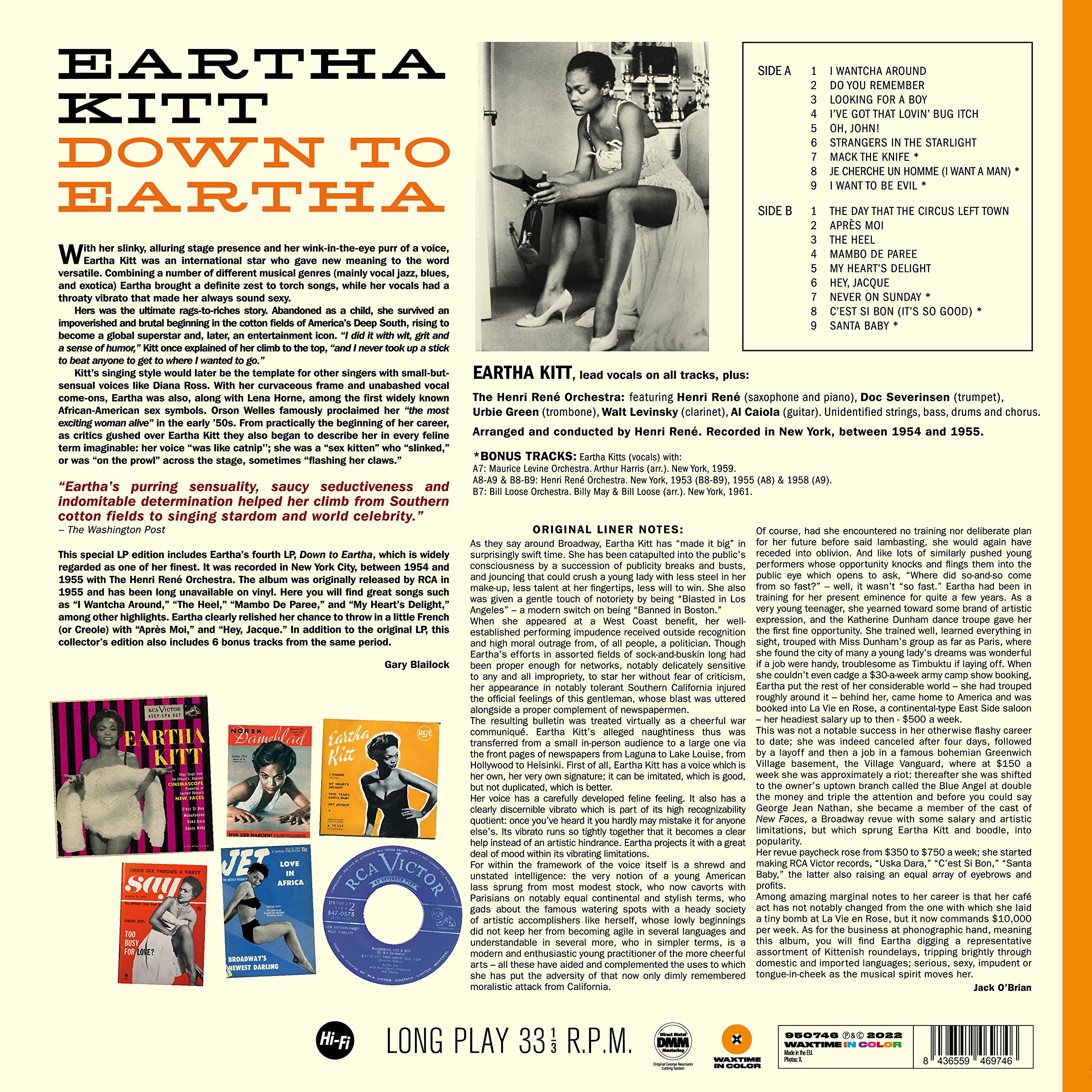 Down To Eartha + 6 Bonus Tracks (Limited Orange Colored Edition)