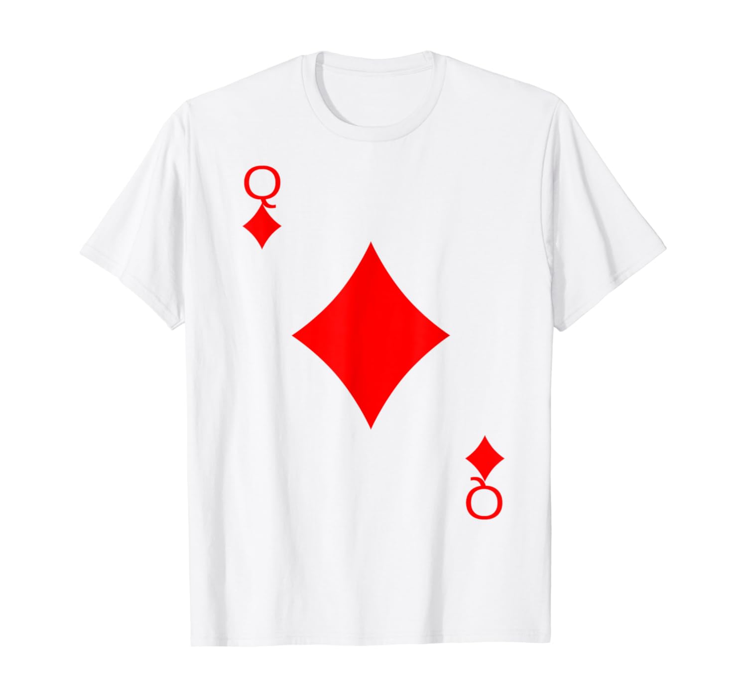 Queen of Diamonds Deck of Cards Halloween Costume T-Shirt