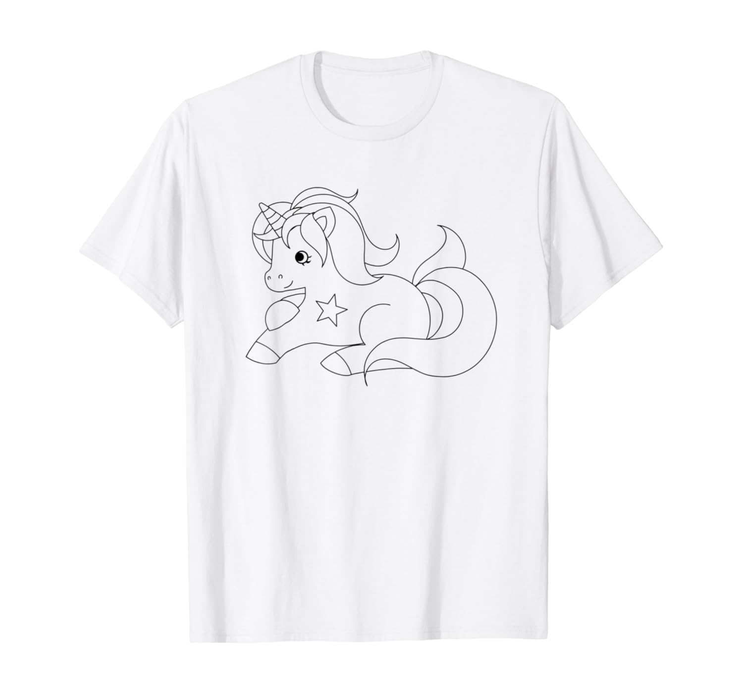 Amazon Com Paint And Color Your Own Unicorn Party T Shirt Clothing