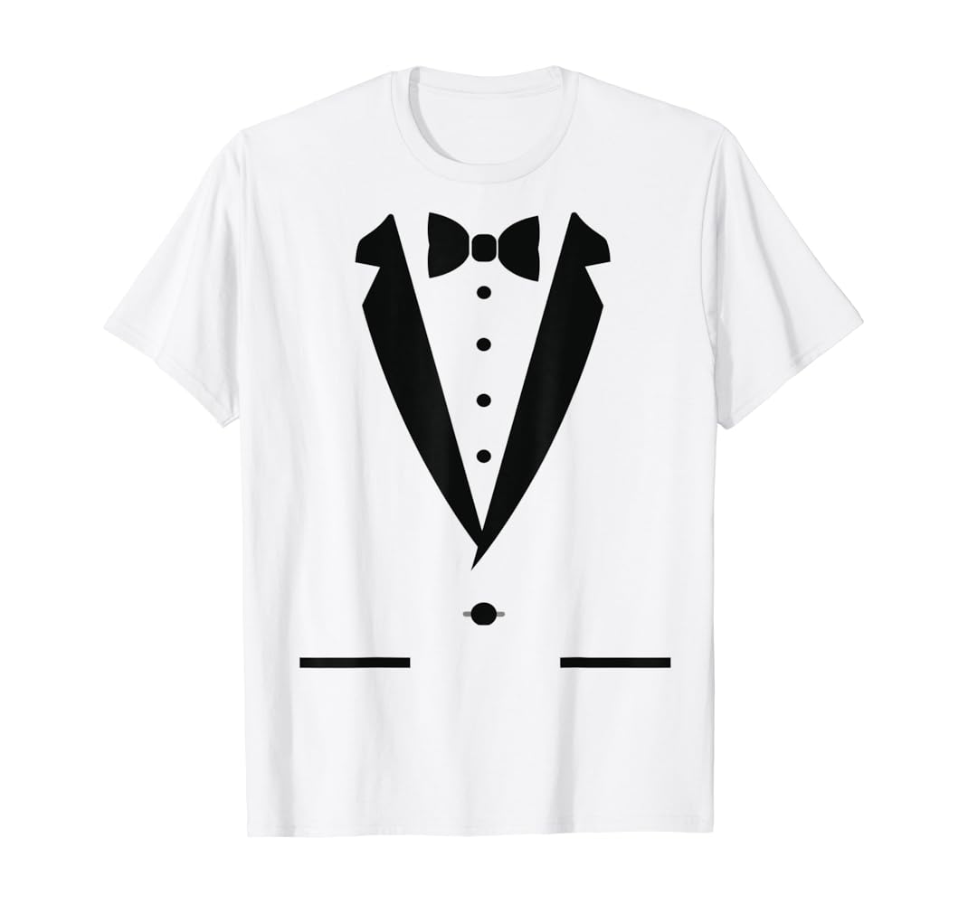 Tuxedo t shirt white Clearance