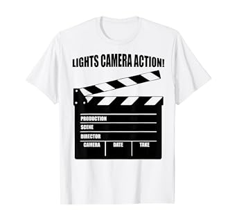 Amazon Com Director Shirts Lights Camera Action Tees Men Women