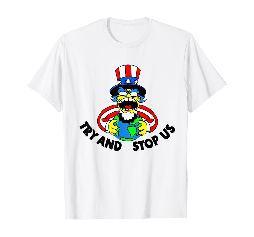 Amazon Com Try And Stop Us T Shirt Clothing amazon com