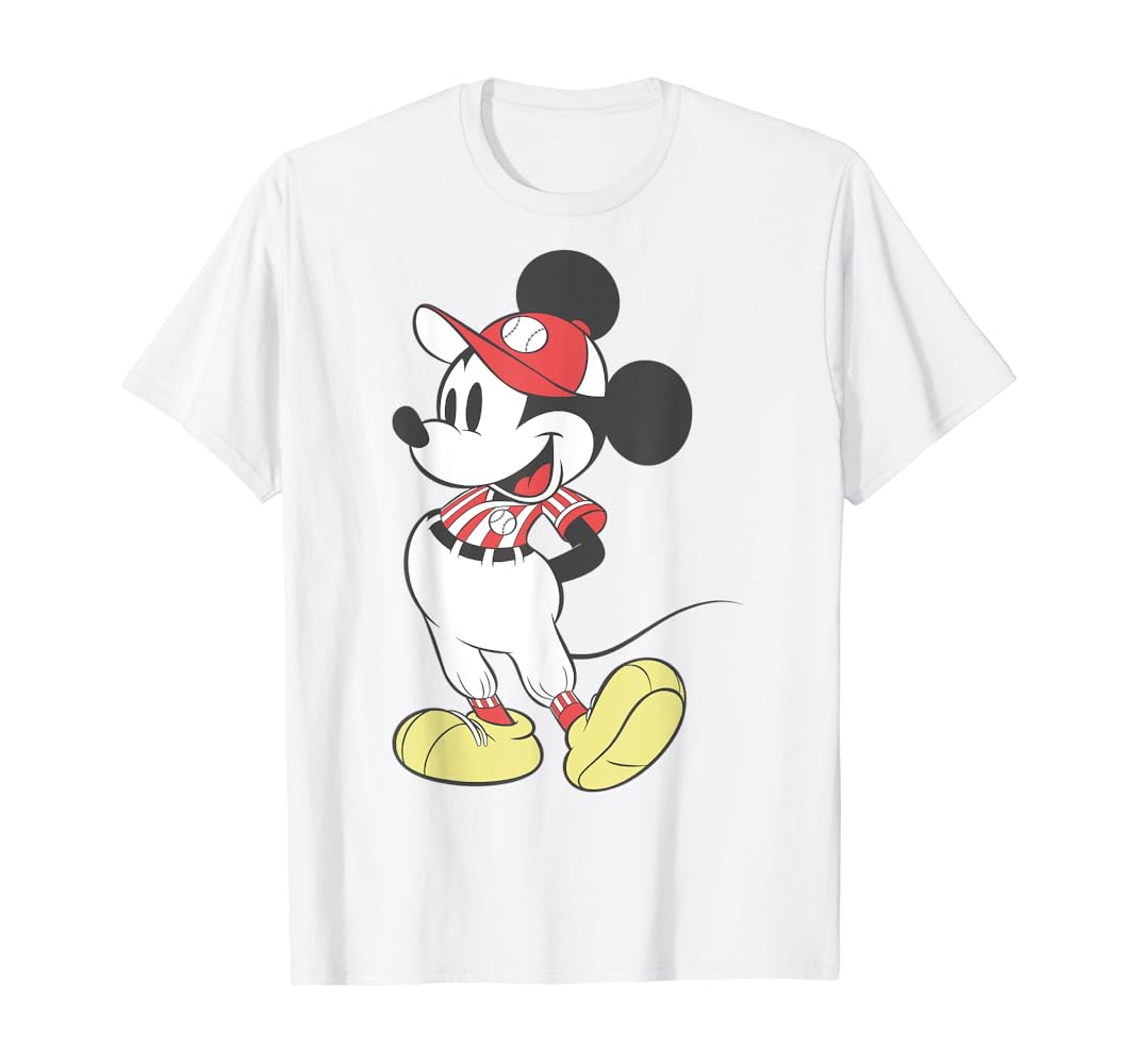 Mickey mouse baseball t shirt Clearance