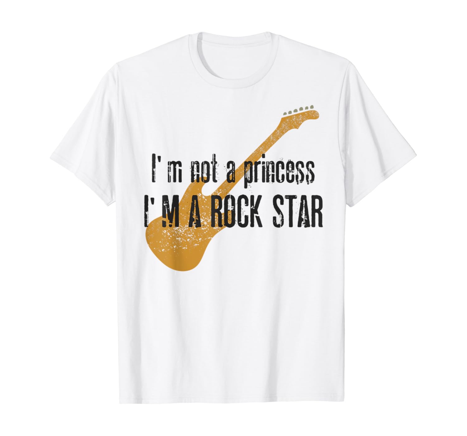 Amazon Com I M Not A Princess I M A Rockstar T Shirt Clothing