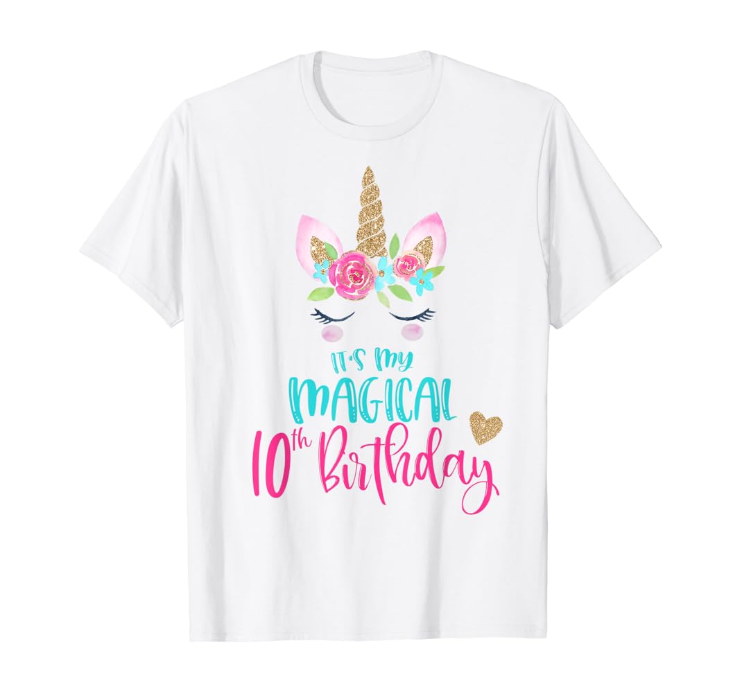 Unicorn 10th birthday shirt Clearance