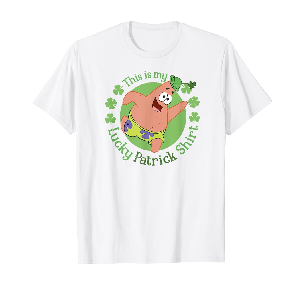 Spongebob st patrick's day shirt Clearance