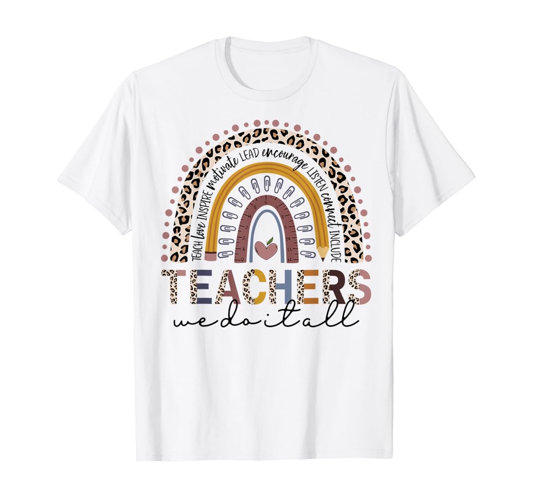 Teacher rainbow shirt Clearance