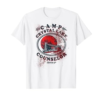Amazon Com Friday The 13th Camp Counselor Victim T Shirt Clothing