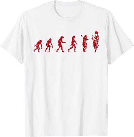 Amazon Co Jp エボリューション バグパイプシャツ スコティッシュバグパイパー ギフトバッグパイプ Tシャツ ファッション
