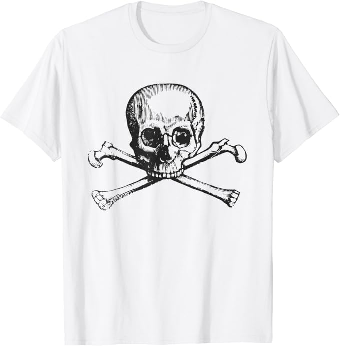 Amazon.com: Skull and Cross Bones T-shirt: Clothing