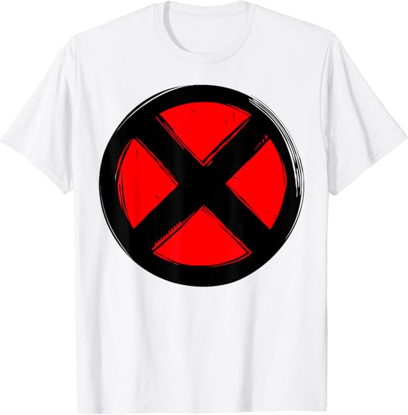 Marvel X-Men Woodcut Red Logo T-Shirt