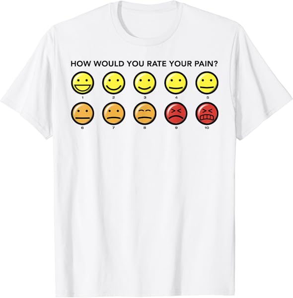 Disney Big Hero 6 Pain Rating Faces Graphic T-Shirt T-Shirt