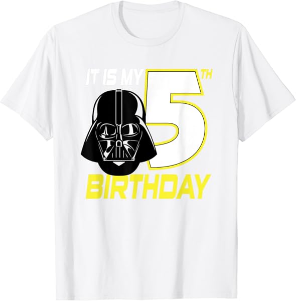 Star Wars Darth Vader 5th Birthday T-Shirt T-Shirt