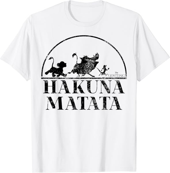 Disney The Lion King Hakuna Matata Simple Text T-Shirt