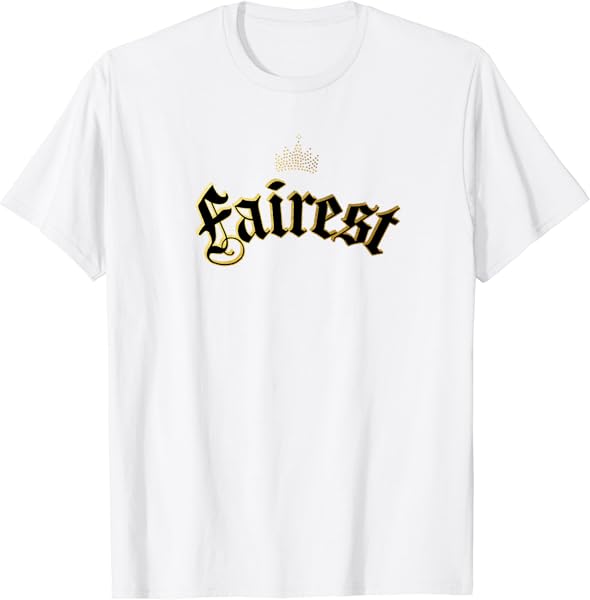 Disney Descendants Fairest Crown Text Logo Premium T-Shirt