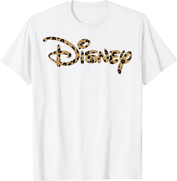 Disney Logo Leopard Fill T-Shirt