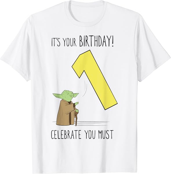 Star Wars First Birthday Yoda T-Shirt