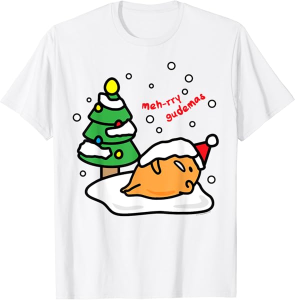 Gudetama "Meh-rry Gudemas" Christmas Tee Shirt T-Shirt
