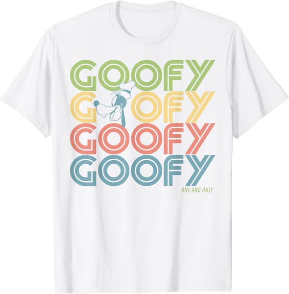 Disney Goofy Retro Name Stack T-Shirt