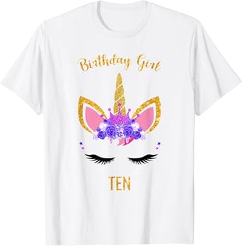Unicorn 10th birthday shirt Clearance